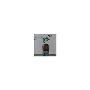 【並行輸入品】Handmade Wooden Vase Nordic Light Luxury Glass Decoration Transpの画像