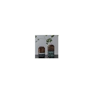 【並行輸入品】Handmade Wooden Vase Nordic Light Luxury Glass Decoration Transpの画像