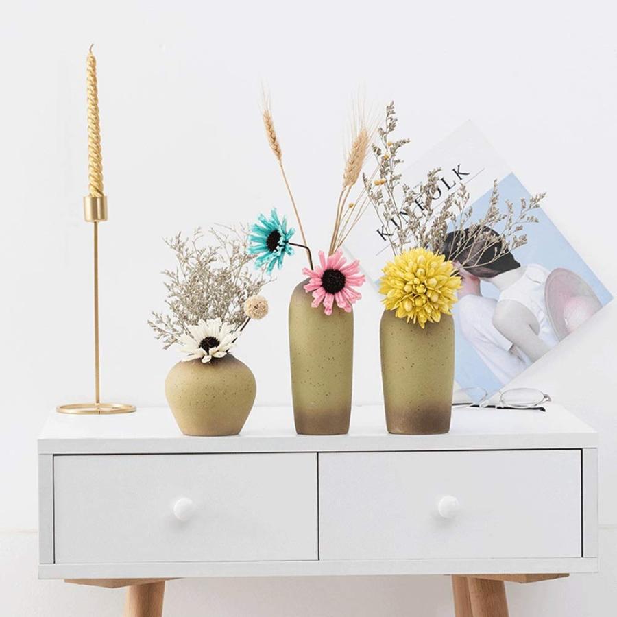 【並行輸入品】Ceramic Small Vase Creative Dried Flower Decoration Vase Home Acの画像