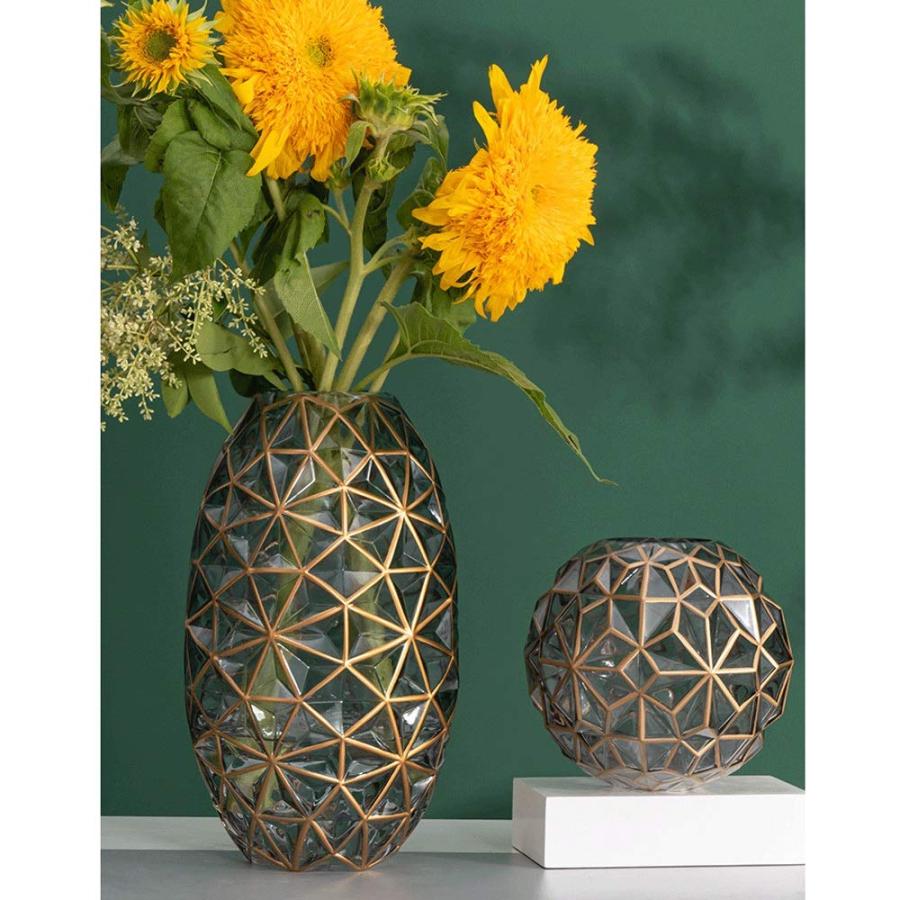 【並行輸入品】Flower Arrangement in The Model Room Modern Nordic Transparent Cの画像