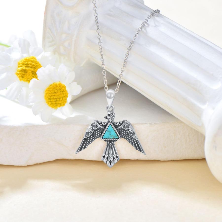 B. Johnson Sterling ターコイズ　ペンダント 並行輸入品】BETHZA ターコイズ サンダーバード ネックレス 925