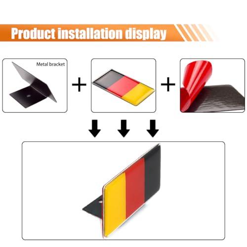 並行輸入品】3Dドイツ国旗カーエンブレムバッジ、車のフロントグリル 