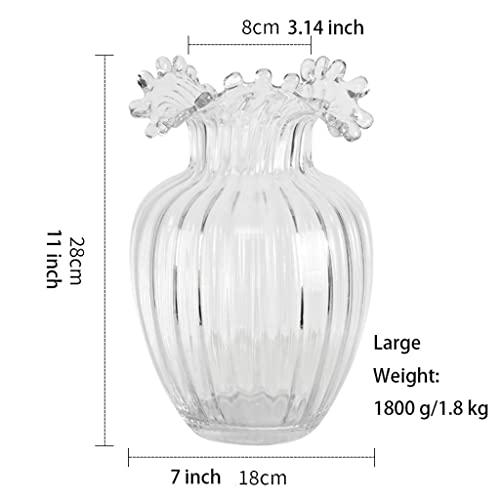 【並行輸入品】Flower Vase for Living Room Vase, Flower Vase Clear Glass Vasesの画像