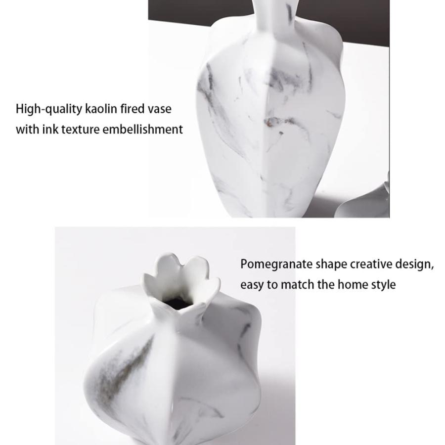 【並行輸入品】Flower Vase for Living Room Modern Geometric Ceramic Vase, Decorの画像