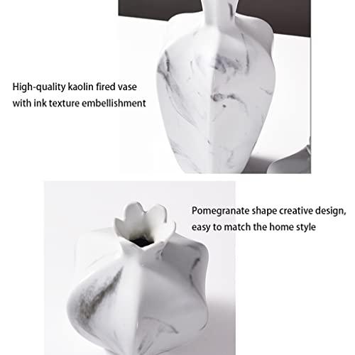 【並行輸入品】Flower Vase for Living Room Modern Geometric Ceramic Vase, Decorの画像