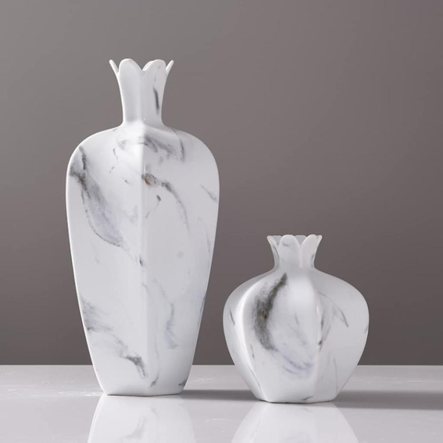 【並行輸入品】Flower Vase for Living Room Modern Geometric Ceramic Vase, Decorの画像