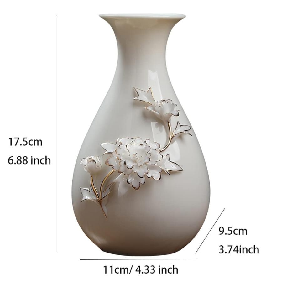 【並行輸入品】Flower Vase for Living Room Ceramic Vase, Flower Vase for Flowerの画像