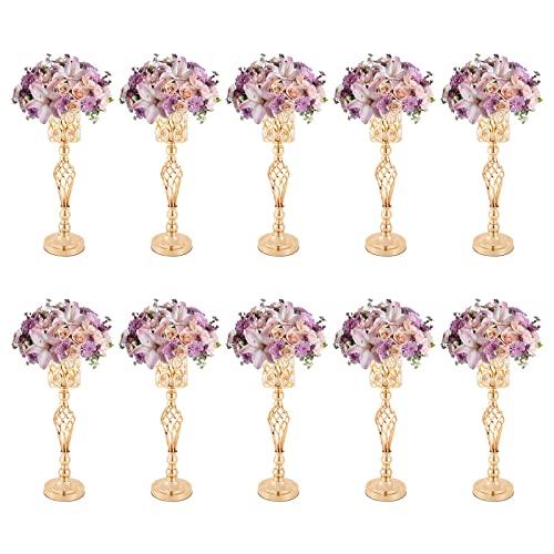 【並行輸入品】10Pcs 23.6 inch Wedding Flower Vases，Wedding Centerpieces for Ta_1