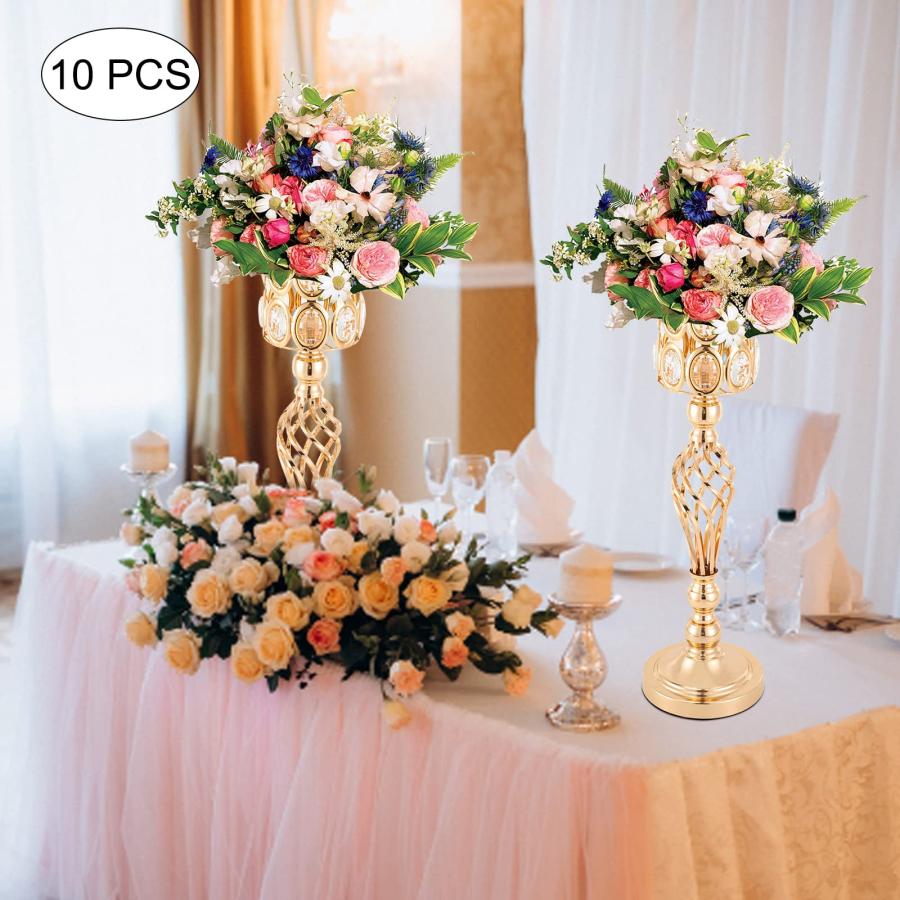 【並行輸入品】10Pcs 23.6 inch Wedding Flower Vases，Wedding Centerpieces for Ta_6