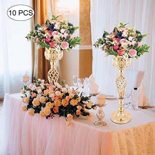 【並行輸入品】10Pcs 23.6 inch Wedding Flower Vases，Wedding Centerpieces for Ta_7
