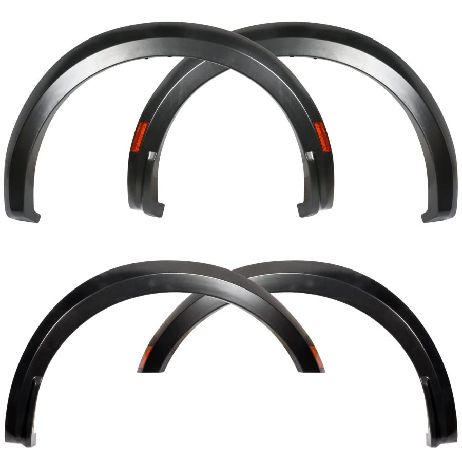 【並行輸入品】IKON MOTORSPORTS、フェンダーフレア 2021 2023 Ford F150、Rスタイルホイールカバーフェンダートリ | 