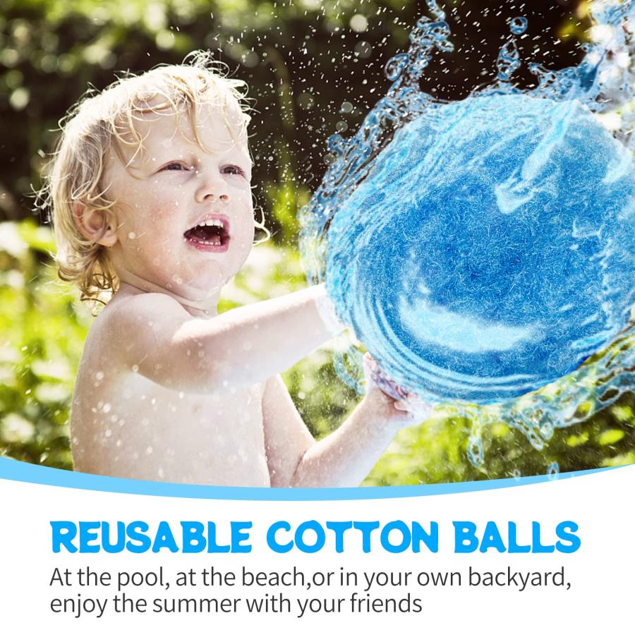 【並行輸入品】OFCTE 60PCS Reusable Water Balls，Water Soaker Balls for Outdoorの画像