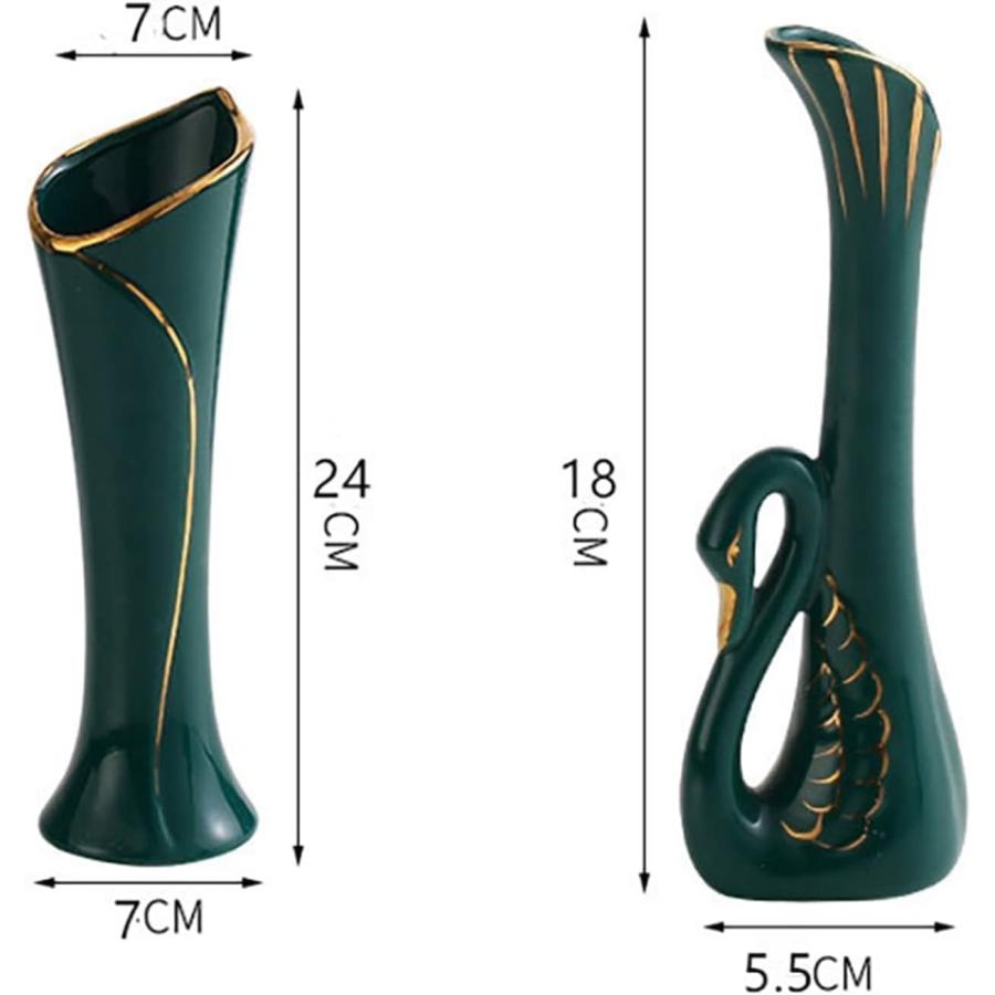 【並行輸入品】Stunning Modern Vases Luxury Ceramic Creative Vase Flower Arrangの画像