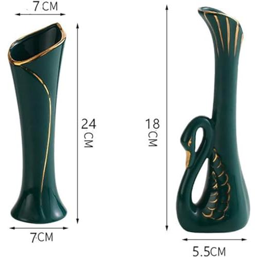 【並行輸入品】Stunning Modern Vases Luxury Ceramic Creative Vase Flower Arrangの画像