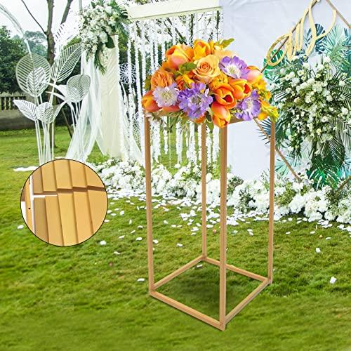 【並行輸入品】Gbonklong 10 PCS Gold Metal Floor Vase Wedding Centerpieces forの画像