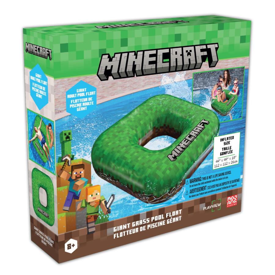【並行輸入品】Officially Licensed Minecraft Giant Grass Block Pool Float   Relの画像