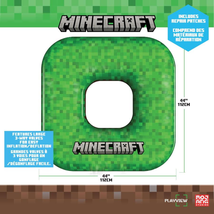 【並行輸入品】Officially Licensed Minecraft Giant Grass Block Pool Float   Relの画像