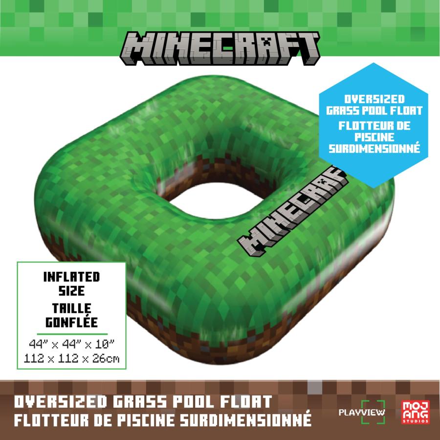 【並行輸入品】Officially Licensed Minecraft Giant Grass Block Pool Float   Relの画像