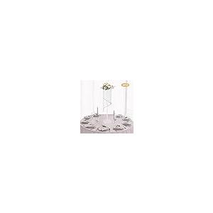 【並行輸入品】10 Pcs Acrylic Tall Vases for Centerpieces,Clear Flower Vases Weの画像