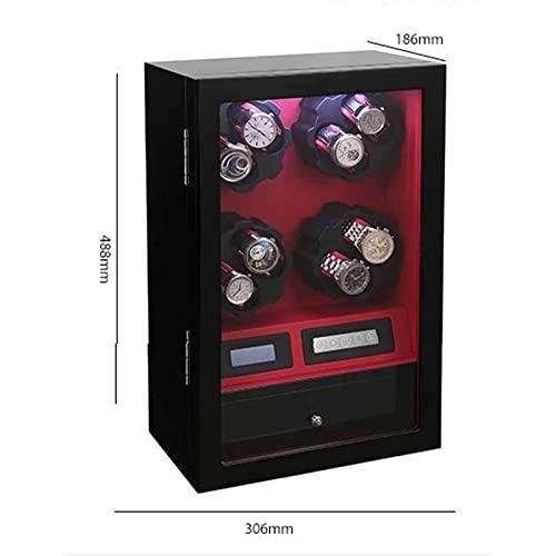 【並行輸入品】8 本の時計を収納できるウォッチワインダー 超静かな耐磁性モーターを備えた自動巻き時計ボックス ソフトで柔軟なテーブルピロー Waの画像