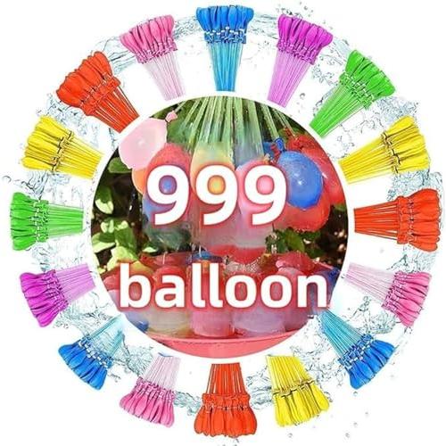 【並行輸入品】999個 ウォーターバルーン クイックフィルバルーンセット サマースプラッシュパーティー 簡単 クイック 楽しい 屋外 裏庭 夏の_1