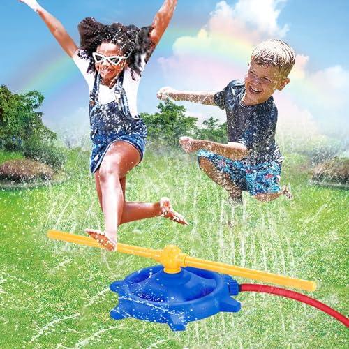 子供用スプリンクラープール、直径約152cm 水の夏向けおもちゃ 並行輸入品】QOGELY スプリンクラー 4~8歳のお子様用 屋外水の