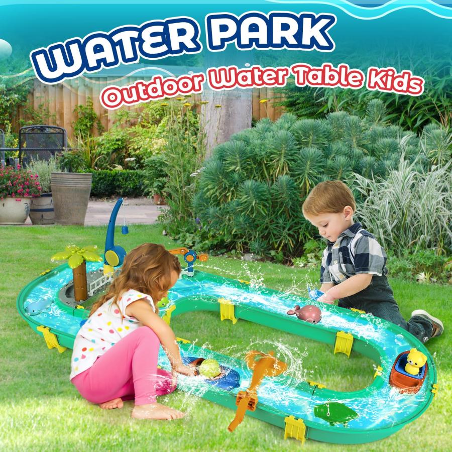 【並行輸入品】JONRRYIN Water Table Toys, Kids Outdoor Water Table Toys Water Aの画像