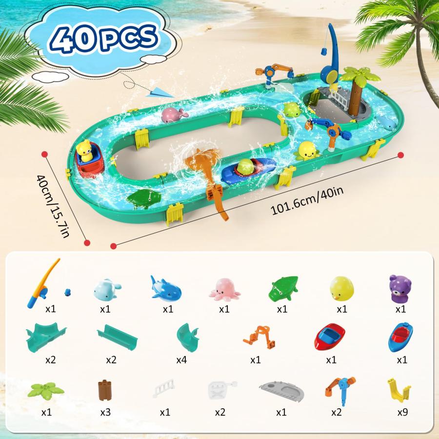 【並行輸入品】JONRRYIN Water Table Toys, Kids Outdoor Water Table Toys Water Aの画像