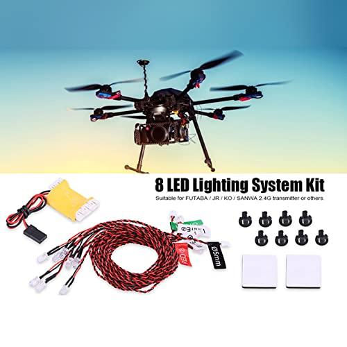 Yctze Simulation Flashing Light Kit with 8 LED Lights for RC Air 並行輸入品｜allinone-d｜08
