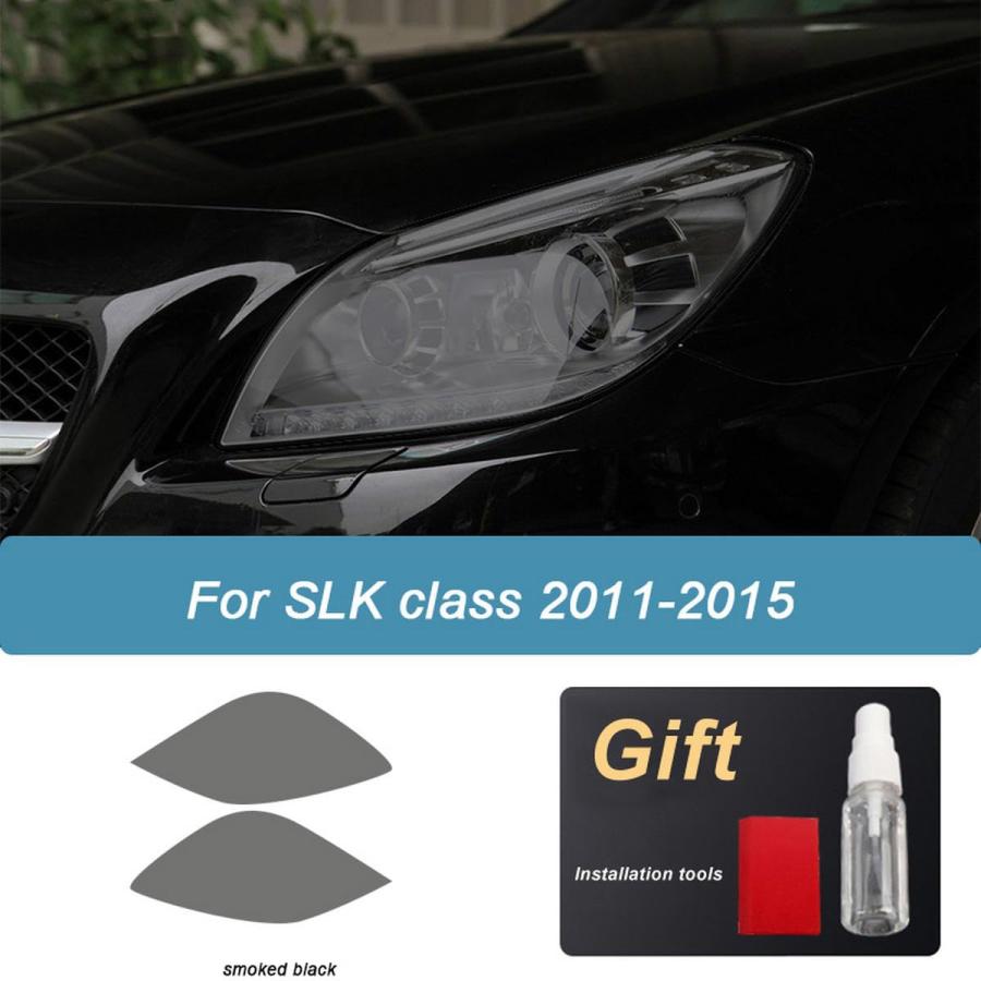 【並行輸入品】CKLS 車のヘッドライト保護フィルムティントラップビニール透明TPUステッカー、メルセデスベンツSLKクラスR172 SLC A_9