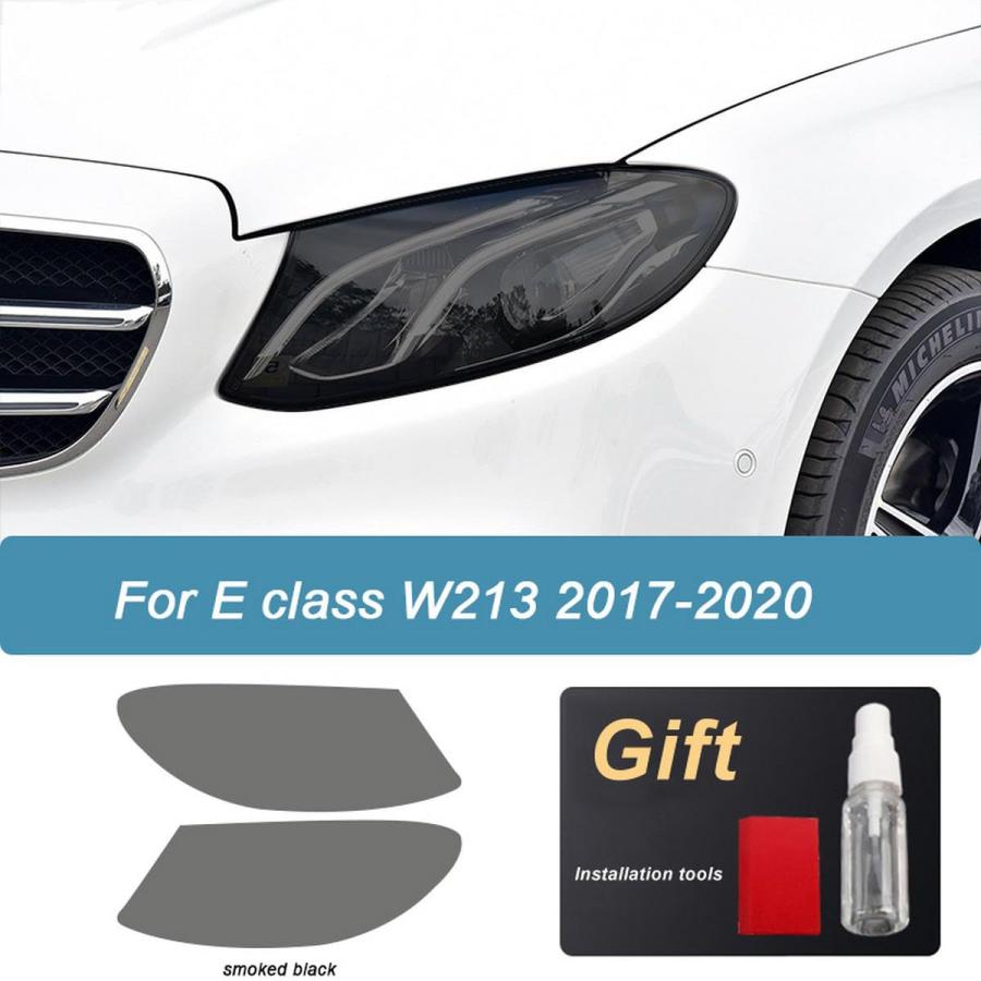 【並行輸入品】CKLS 車のヘッドライト保護フィルムティントラップビニール透明TPUステッカー、メルセデスベンツEクラスW212 W213 20_9
