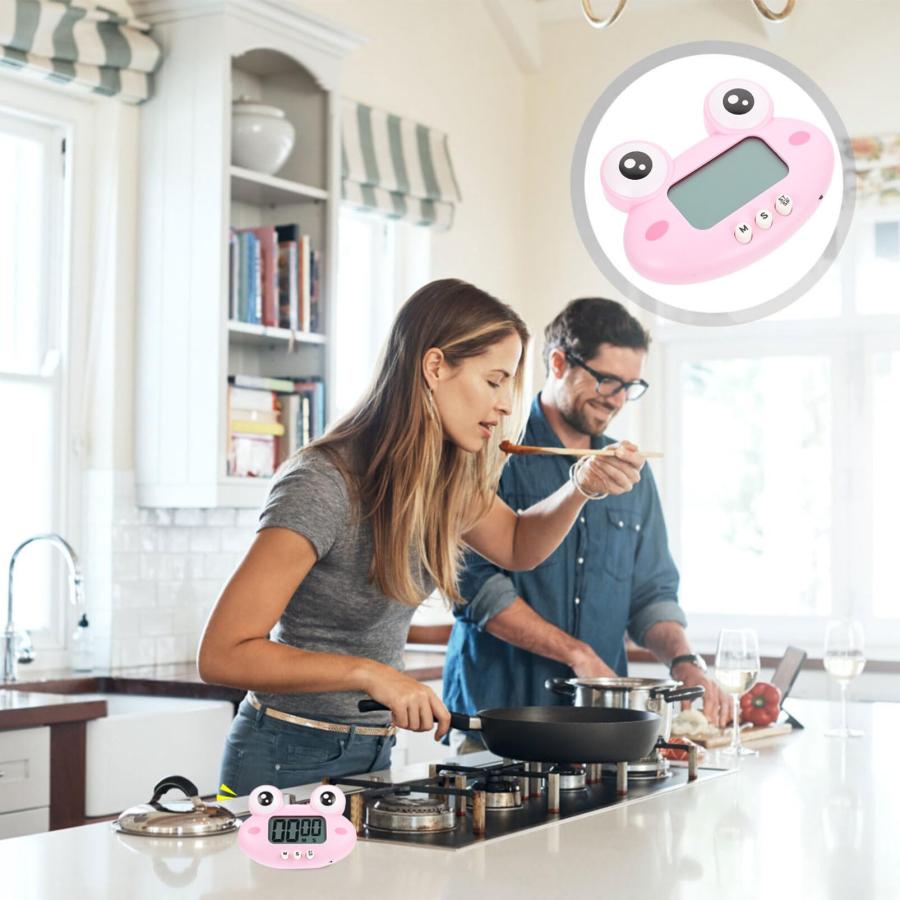 並行輸入品】Luxshiny Mechanical Kitchen Timer Cute Frog Cartoon