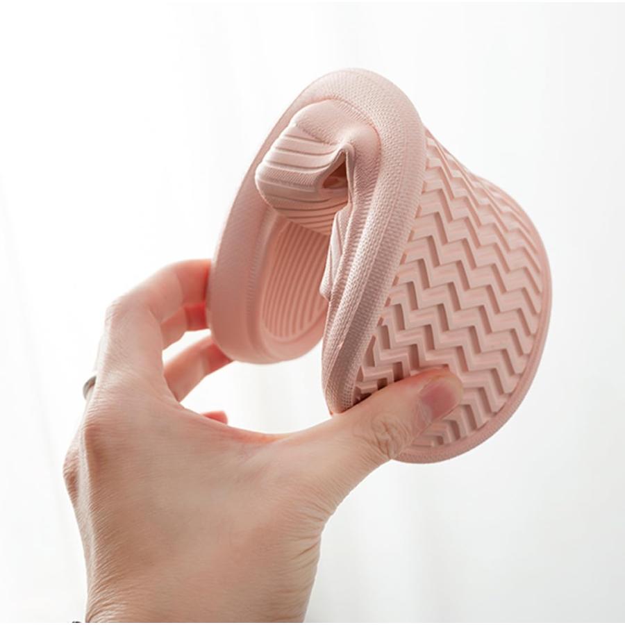 【並行輸入品】[Cliont] 女性用スリッパと男性用スリッパハウススリッパシャワーシューズ滑り止め浴室サンダル ピンク 23.5/24 cmの画像