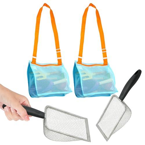 【並行輸入品】4E's Novelty 2X Shark Tooth Sifter for Beach with 2X Small Meshの画像