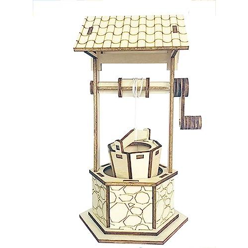 【並行輸入品】LINHANDAI 3D Wooden Three Dimensional Puzzle Simple Water Well Mの画像
