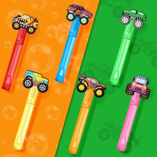 【並行輸入品】AMFZON 24Pcs Monster Truck Party Favors Bubble Wands for Kids, Tの画像