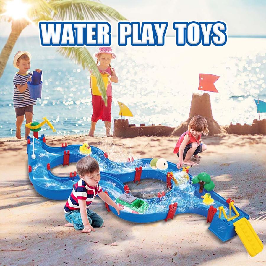 【並行輸入品】TANSAR Kids Water Table   62Pcs DIY Kit, Sensory Toys for Toddleの画像