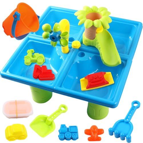【並行輸入品】hzskeqpy 24 UNIDS/Set 2 in 1 Safe Plastic Sand Water Table for C_1