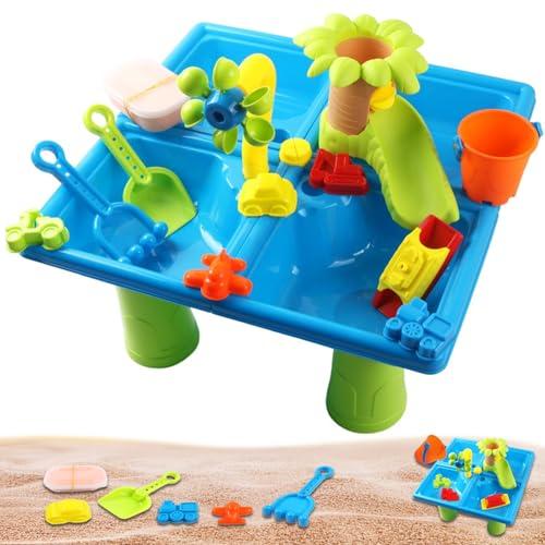 【並行輸入品】hzskeqpy 24 UNIDS/Set 2 in 1 Safe Plastic Sand Water Table for C_7