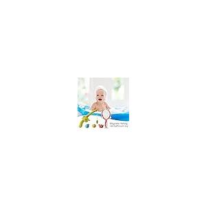 【並行輸入品】Nkmujil バスタブ釣りおもちゃ、幼児用釣りゲーム水のおもちゃ、釣り竿ネットフローティングアニマル、1~3歳の子供向け魚風呂おの画像