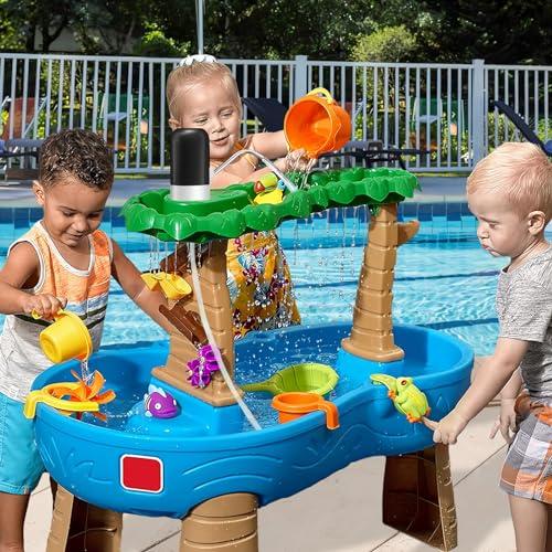 【並行輸入品】BUAEL ウォータープレイテーブルポンプ 自動給水装置 子供用サマーウォーターポータブルポンプ 2時間ノンストップで楽しめる |  | 04