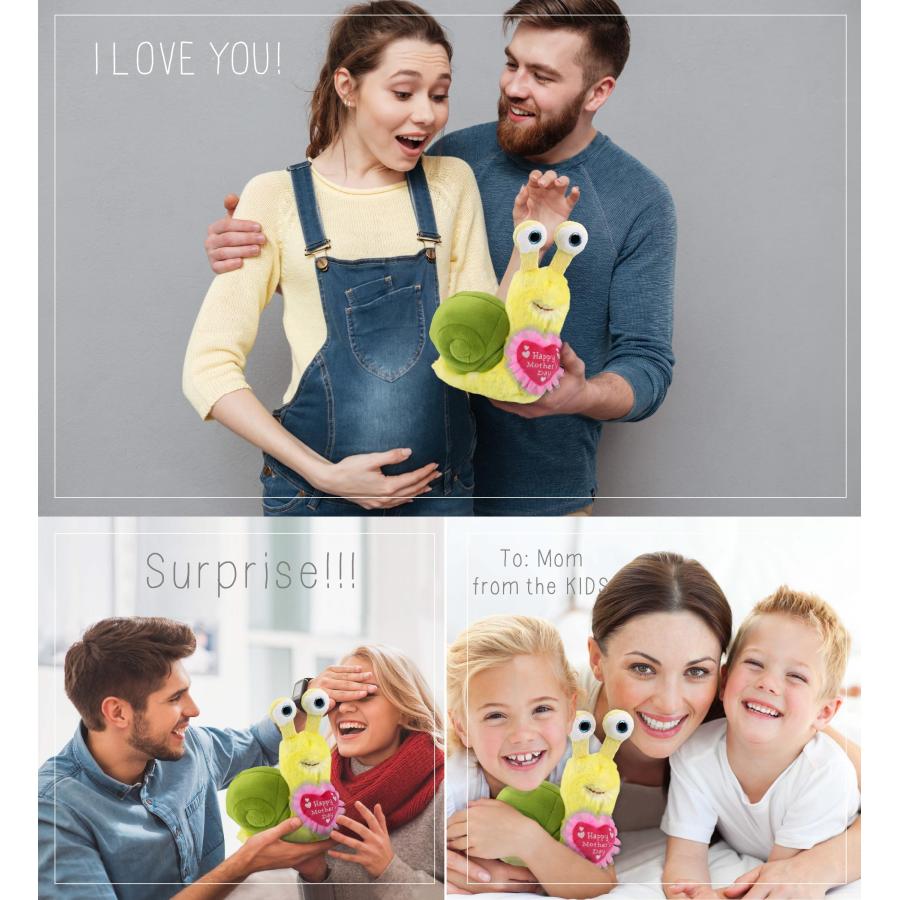 【並行輸入品】DolliBu Happy Mother's Day Super Soft Plush Yellow Snail Smallの画像