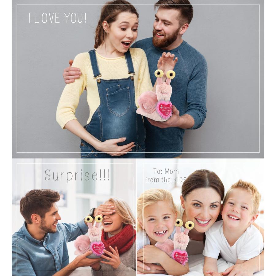 【並行輸入品】DolliBu Happy Mother's Day Super Soft Plush Pink Snail Small   Cの画像