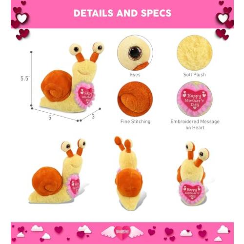 【並行輸入品】DolliBu Happy Mother's Day Super Soft Plush Orange Snail Smallの画像