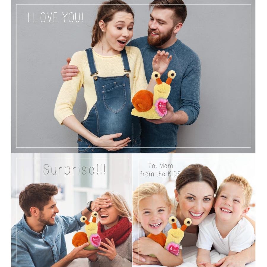 【並行輸入品】DolliBu Happy Mother's Day Super Soft Plush Orange Snail Smallの画像