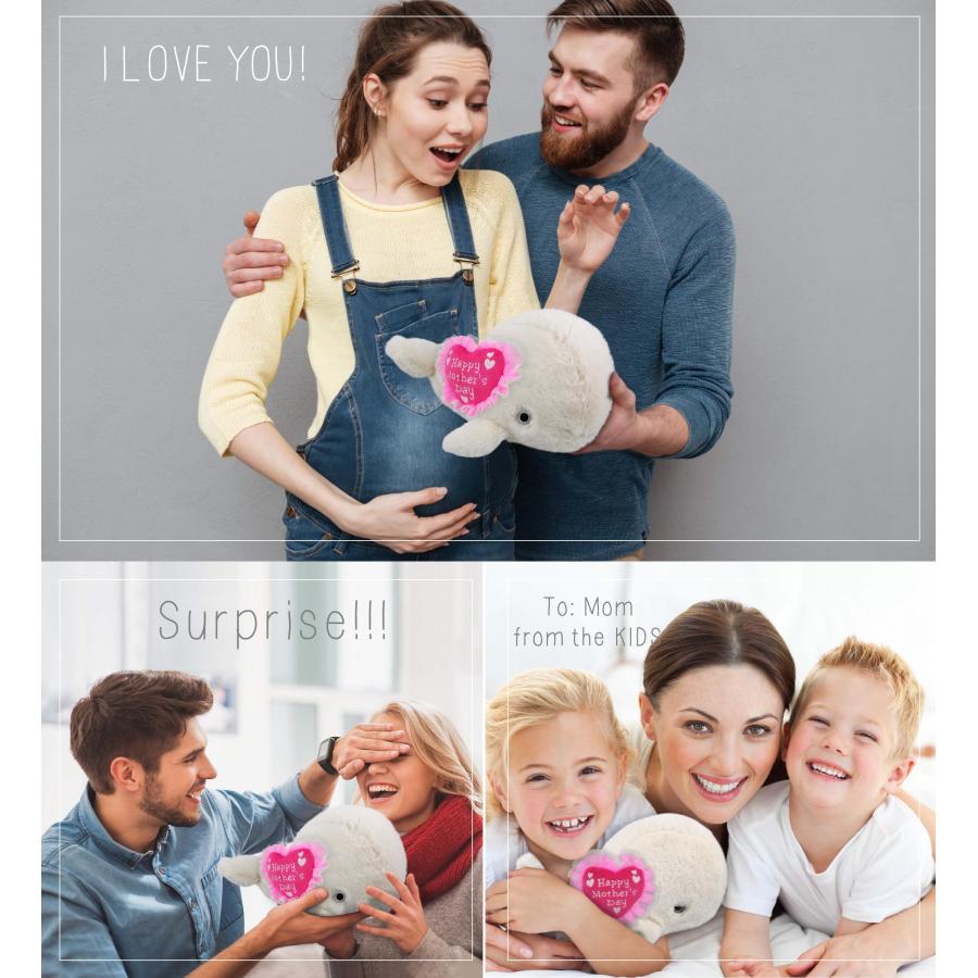 【並行輸入品】DolliBu Happy Mother's Day Super Soft Plush White Whale Large |  | 09