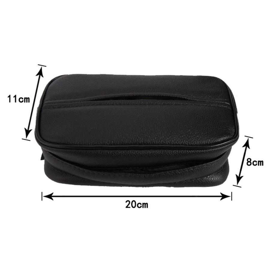 【並行輸入品】FJVJBNN Tissue Box Leather Car Seat Backrest Hanging Car Tissueの画像