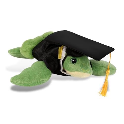 【並行輸入品】DolliBu Green Sea Turtle Graduation Plush Toy   Super Soft Turtlの画像