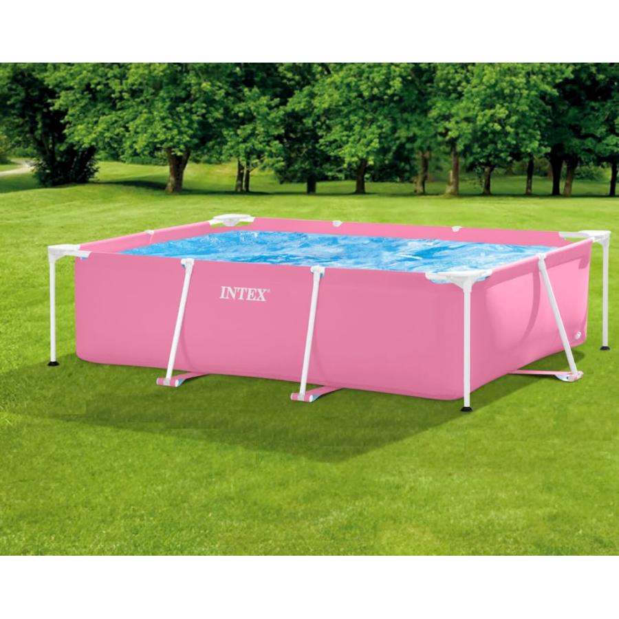 【並行輸入品】Pink Rectangular Steel Frame Swimming Pool LQ17150_3