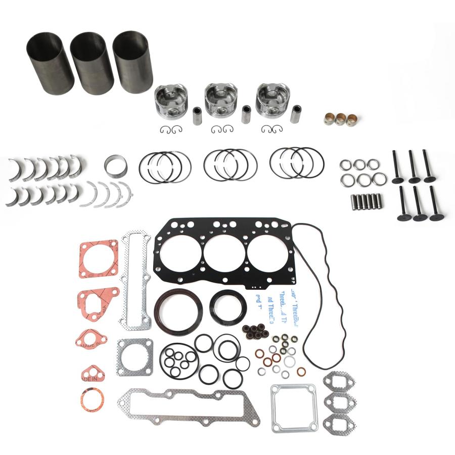 【並行輸入品】SPAKYGIE 3TNE82 Overhaul Rebuild Kit + 3 pcs Connecting Rod + Cr_3